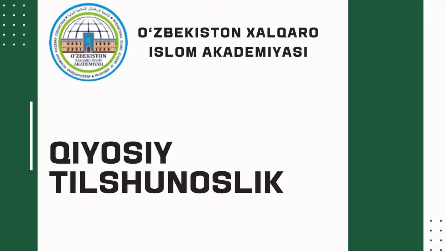 Qiyosiy tilshunoslik