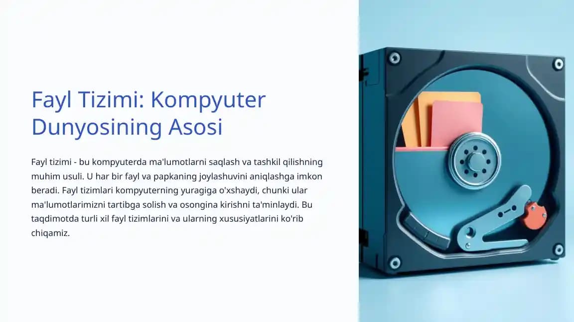 FAT, VFAT, va FAT32 Fayl Tizimlarining Xususiyatlari