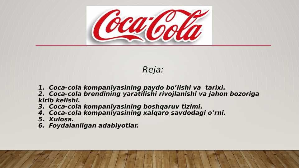 coca cola pptx