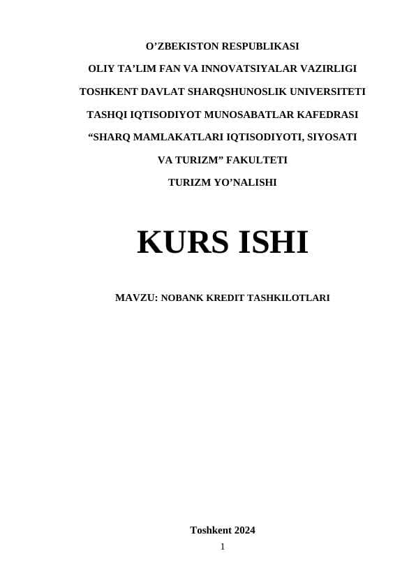 NOBANK KREDIT TASHKILOTLARI