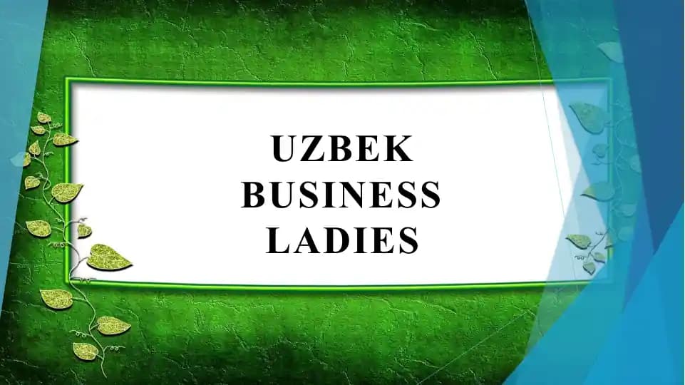 Uzbek business ladies
