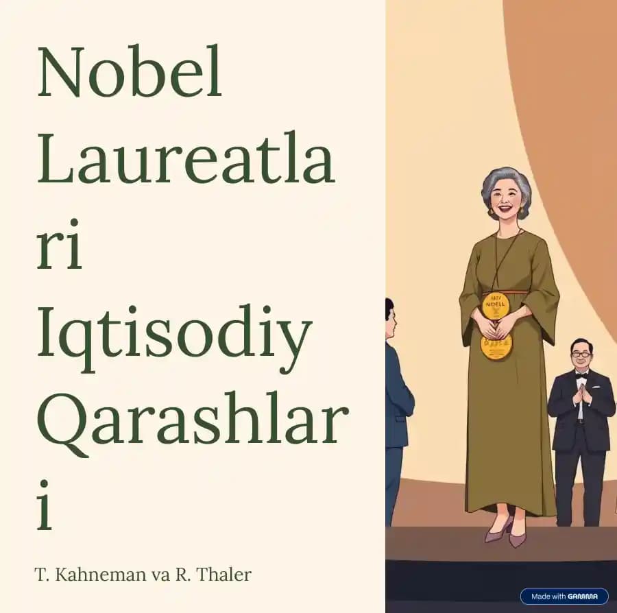Nobel laureatlari T. Kahneman va R. Thaler