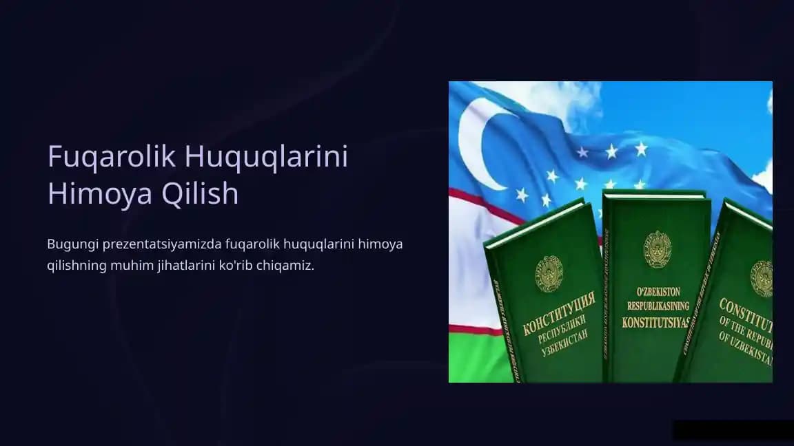 Fuqarolik Huquqlarini Himoya Qilish