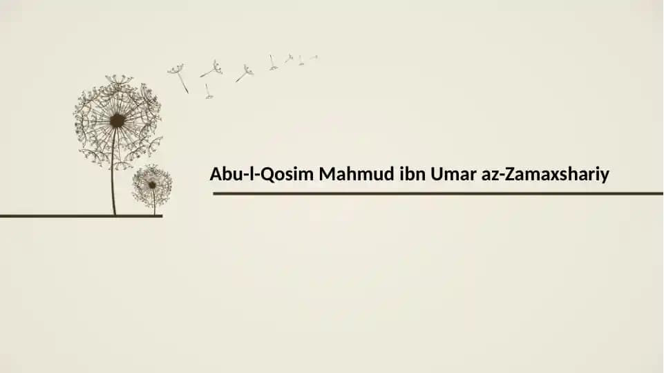 MahmudibnUmar az-Zamaxshariy