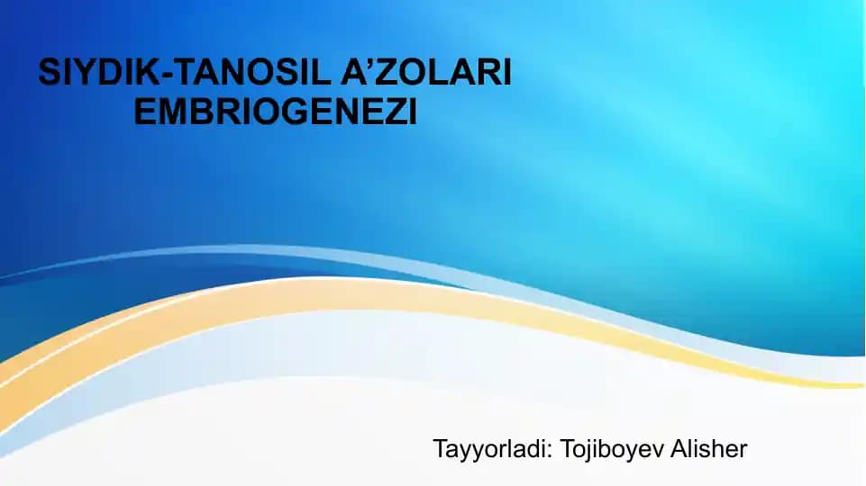 SIYDIK-TANOSIL A’ZOLARI EMBRIOGENEZI