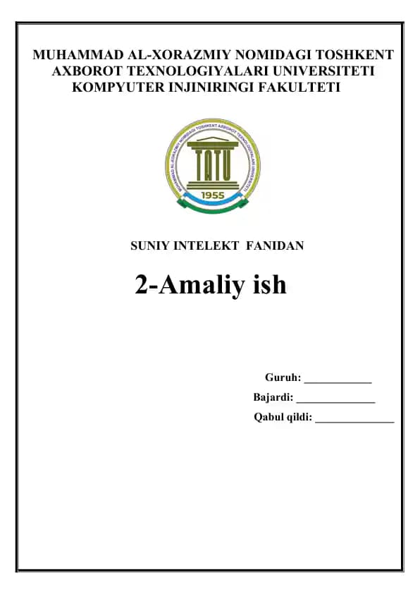 Mashinali o‘qitishda ma’lumotlarni grafik tasvirlash asosida loss xatoliklarini baholash