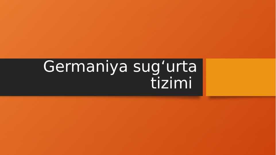 Germaniya sugʻurta tizimi
