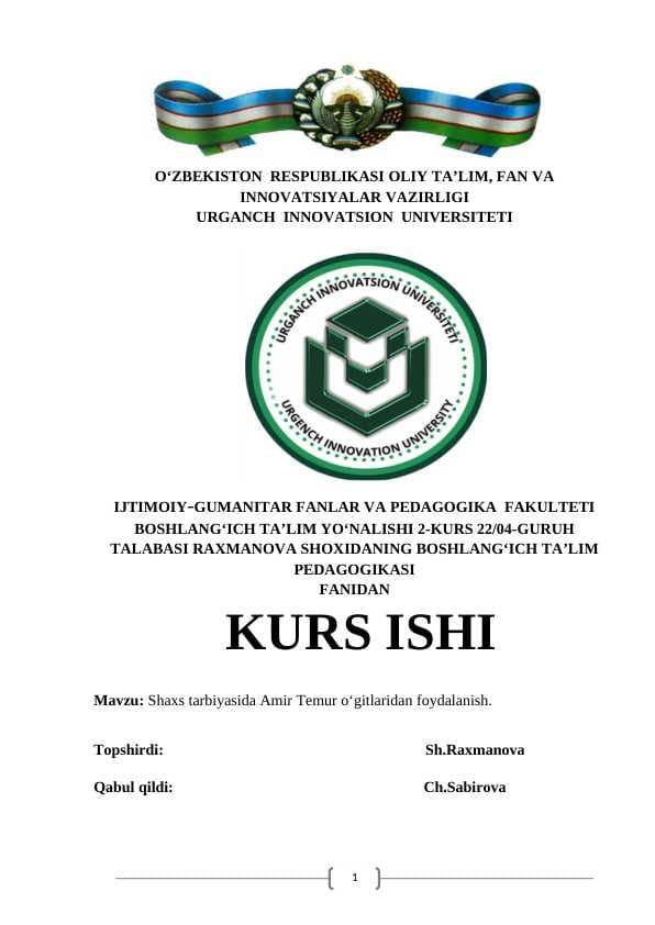 kurs ishi