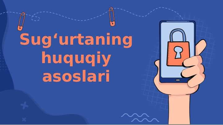 Sug‘urtaning huquqiy asoslari