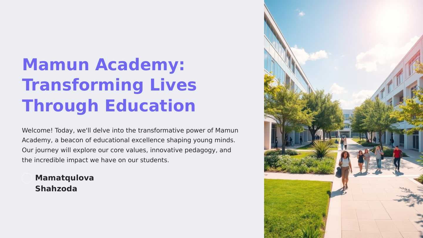 Mamun Academy: Transforming Lives Through Education