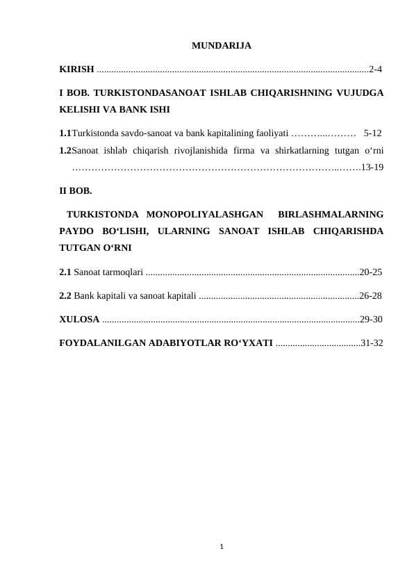 turkistonda bank ishi