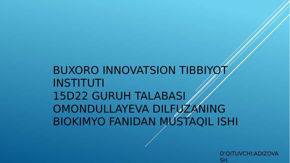 Surunkali gepatitlar va xolesistitlarda yog'lar hazmlanishini buzilishi