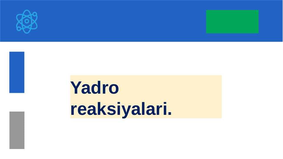 Yadro reaksiyalari