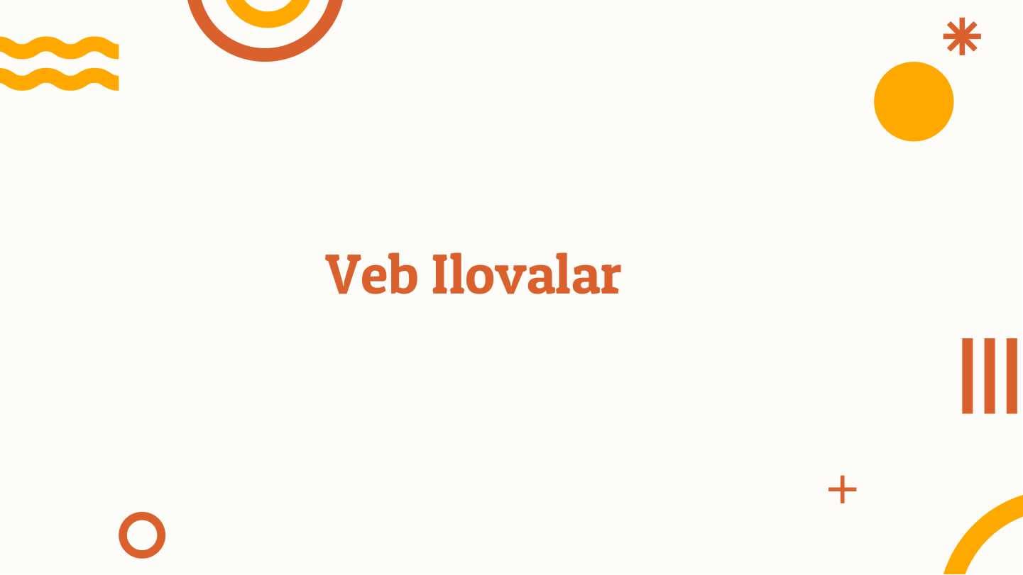 Veb Ilovalar