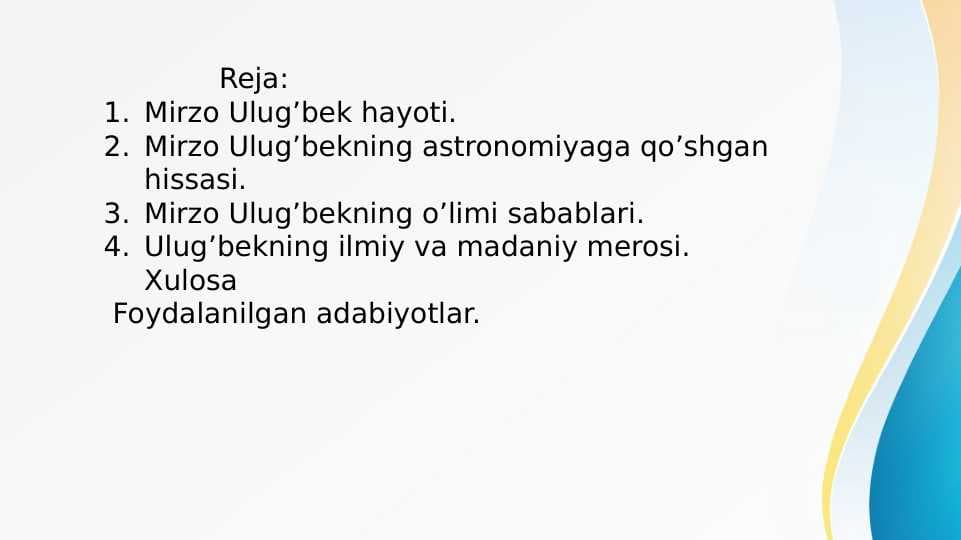 Mirzo Ulug'bek
