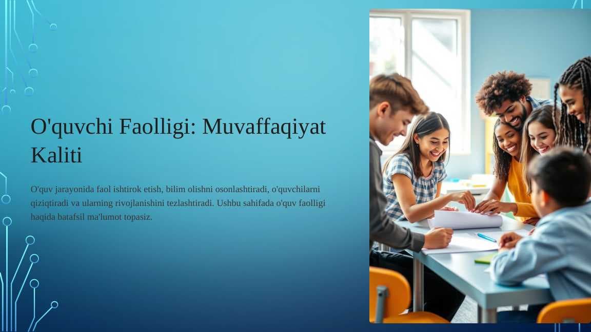O'quvchi Faolligi: Muvaffaqiyat Kaliti
