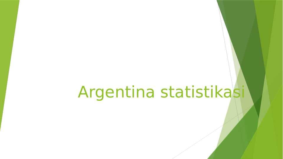 Argentina statistikasi