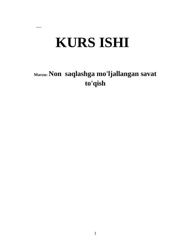 Non  saqlashga mo'ljallangan savat to'qish