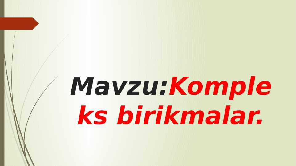 Kompleks birikmalar