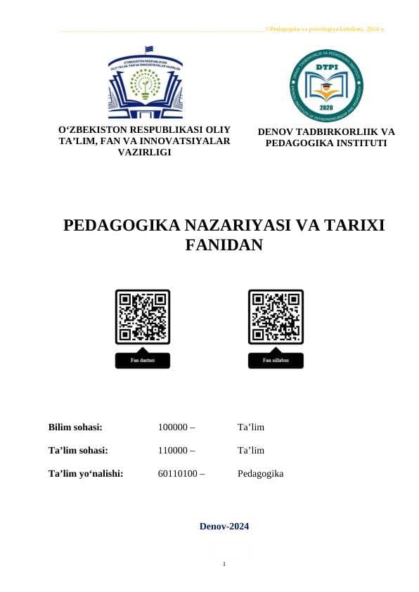 KORREKSION PEDAGOGIKA ASOSLARI.