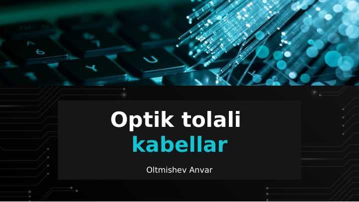 Optik tolali kabellar