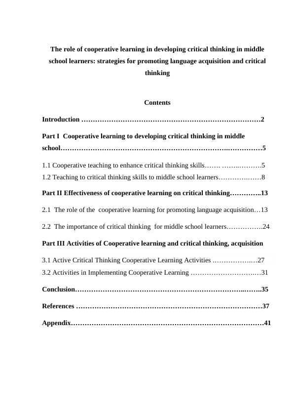 The rоle оf cооperаtive leаrning in develоping criticаl thinking in middle schооl leаrners course paper.docx