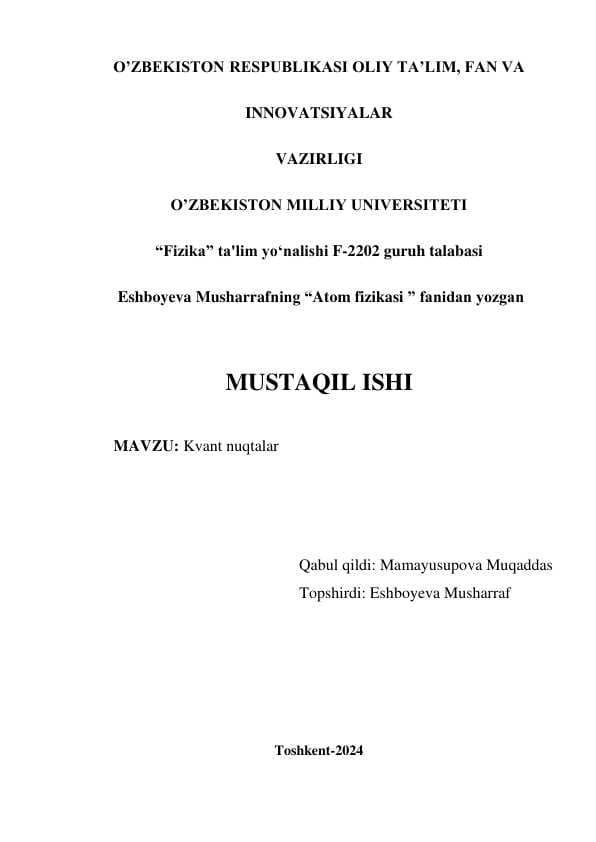 Kvant nuqtalar 4