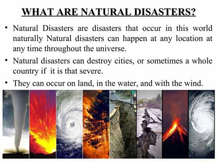 Natural disasters