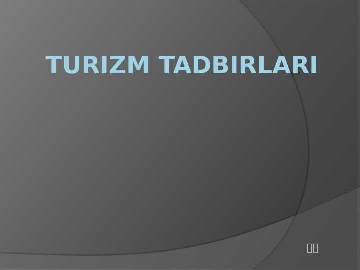 Turizm tadbirlari
