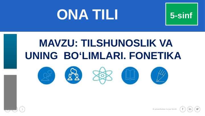 Tilshunoslik va uning boʻlimlari Fonetika