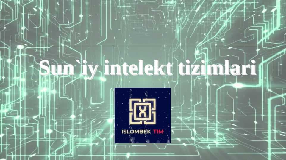 Sun'iy intelekt tizimlari