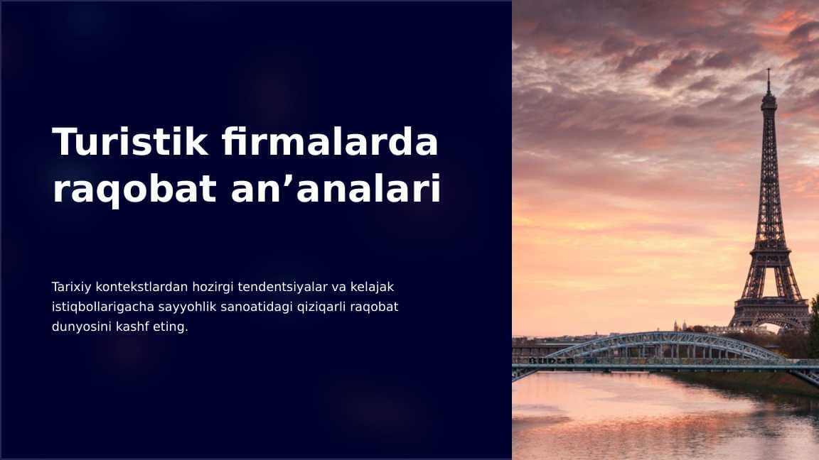 Turistik firmalarda raqobat an’analari