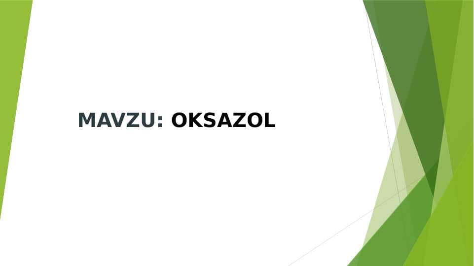 Oksazol slayd