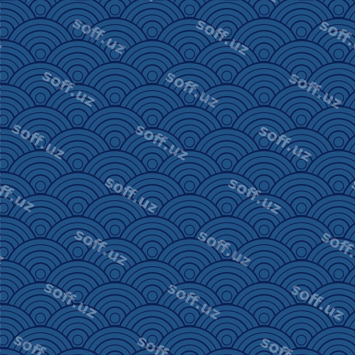 Flot dizayn Yapon to'lqoq dizayni | Flat design japanese wave pattern design