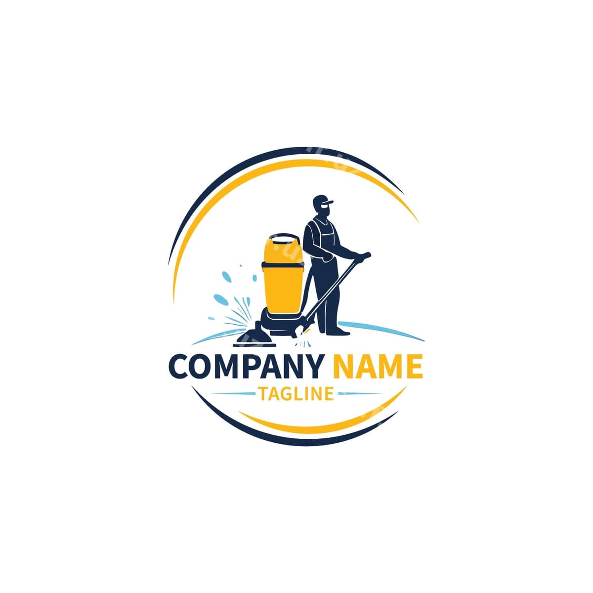 Pol tozilash logotipi vektor illustratsiyasi | Floor cleaning logo vector illustration