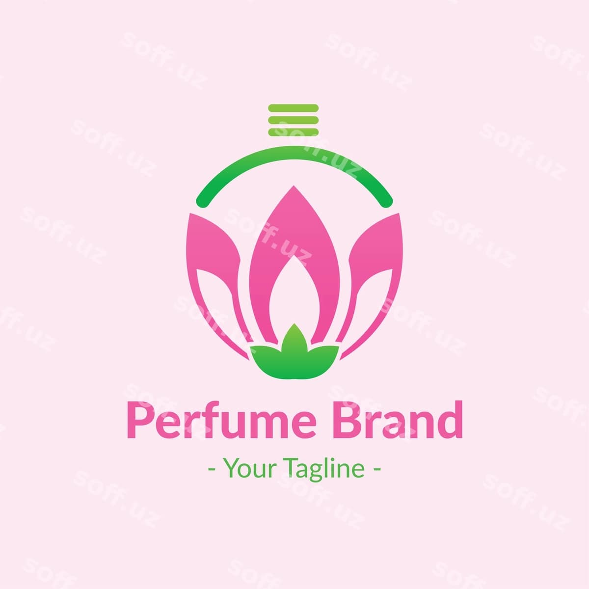 Gul perfumasi logotipi | Flower perfume logo