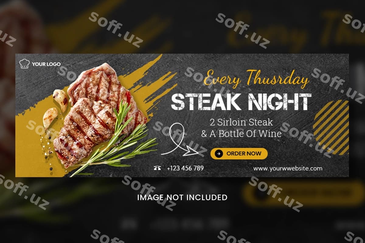 Ovqat baner dizayn shabloni | Food banner design template