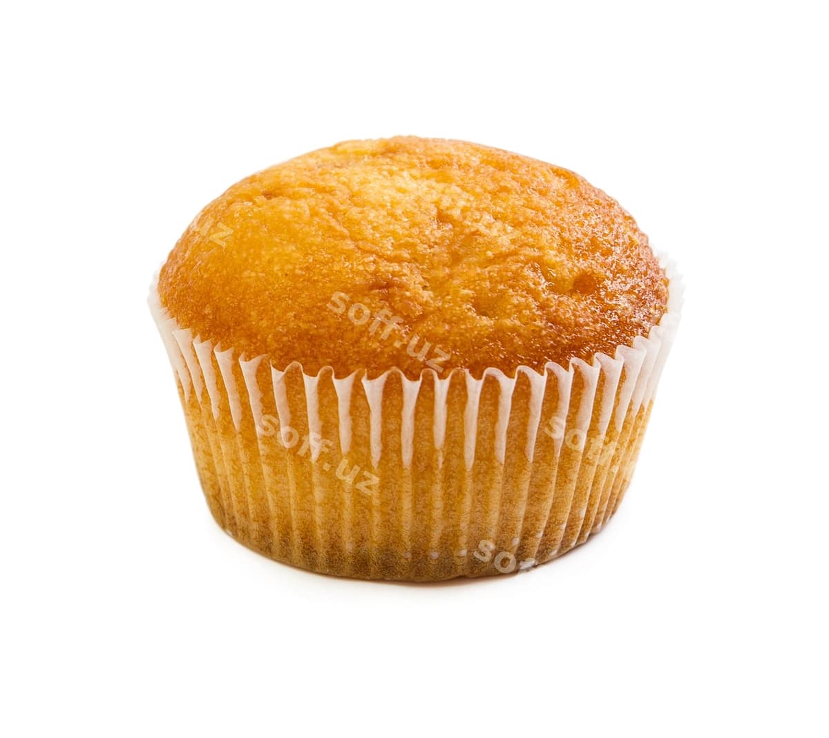 Izolyatsiya qilingan oq fonda yangi kekler | Fresh muffin isolated white background