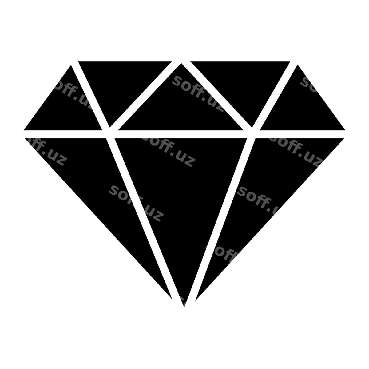 Hindiston qizg'izi vektor illustratsiyasi | Gemstone vector illustration