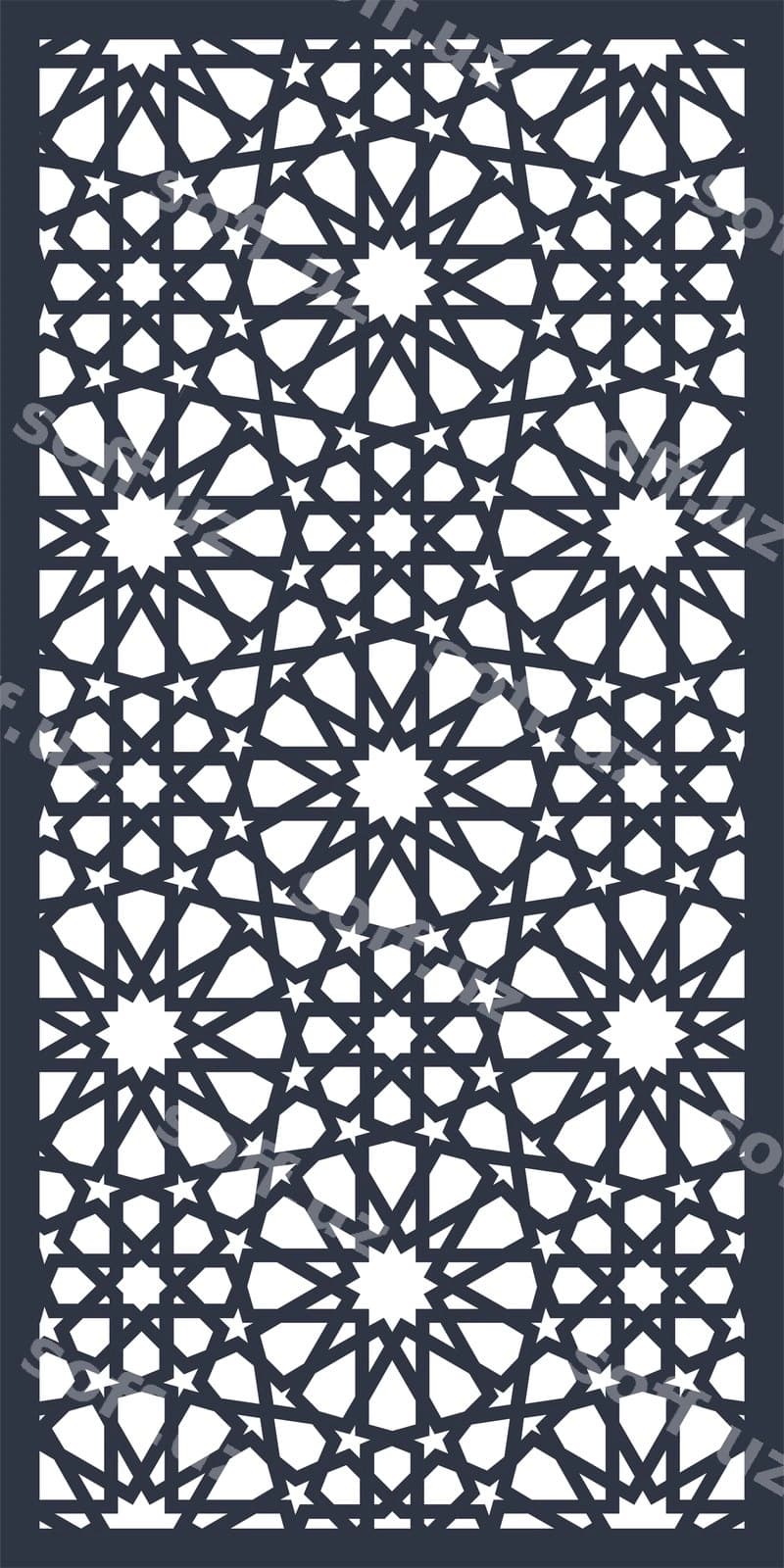 Geometrik marokkal naqsh 9 | Geometric moroccan pattern 9