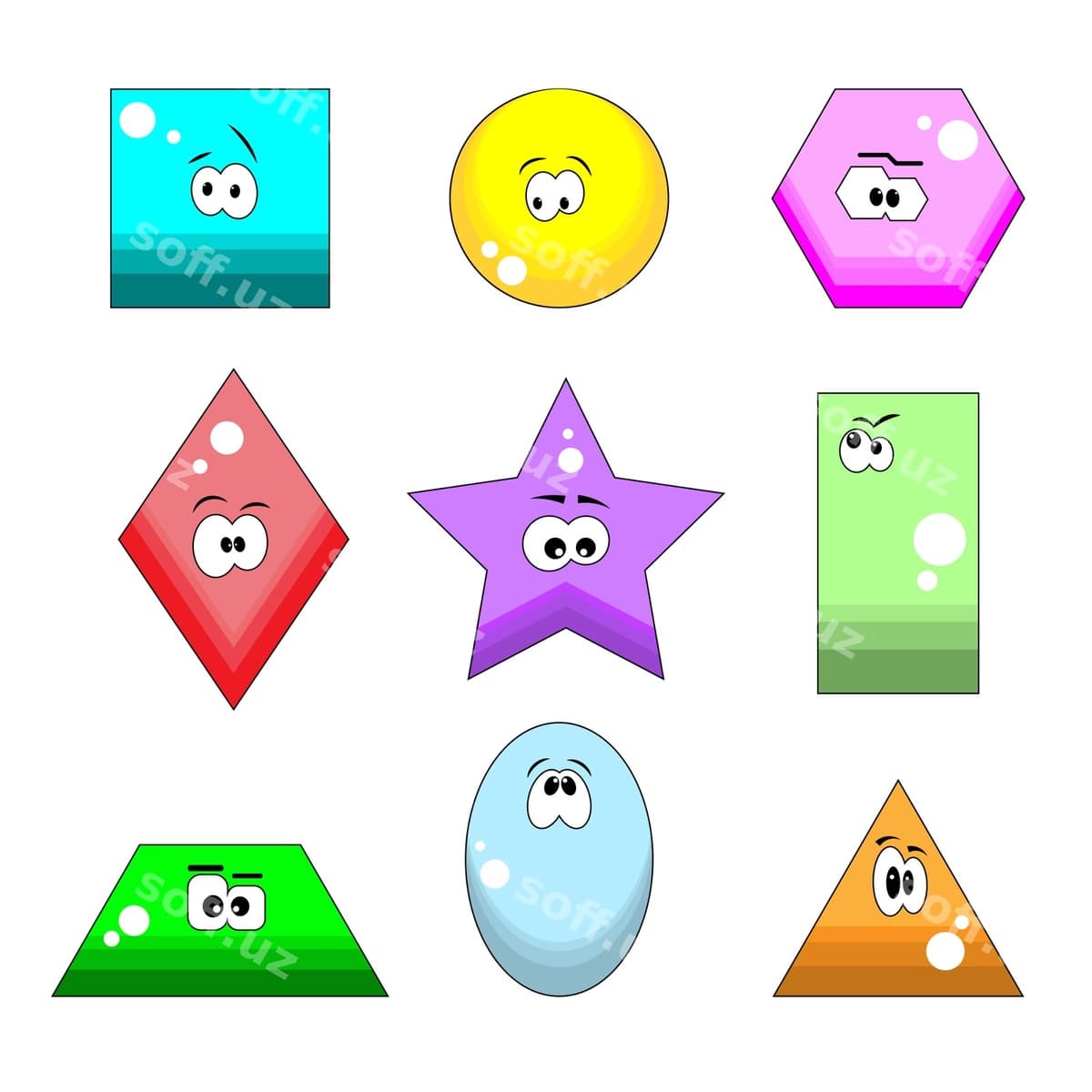 Geometrik shakllar | Geometric shapes