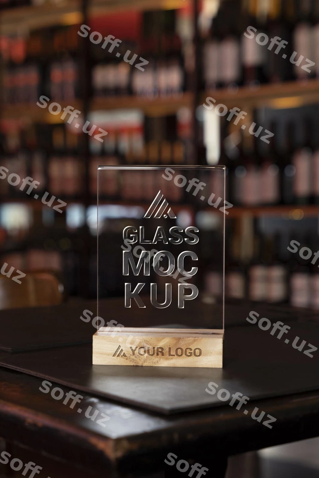 Shisha stol tenti namuna dizayni | Glass table tent mockup design