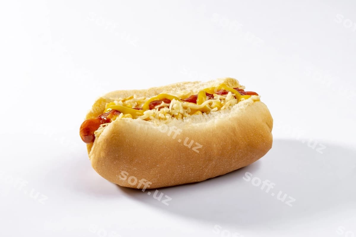 Hot-dog ajraltirilgan oq fonda | Hot dog isolated white background