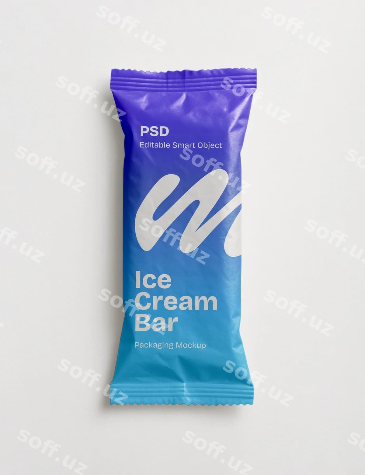 Muzza bar qadoqlash namunasi | Ice cream bar packaging mockup