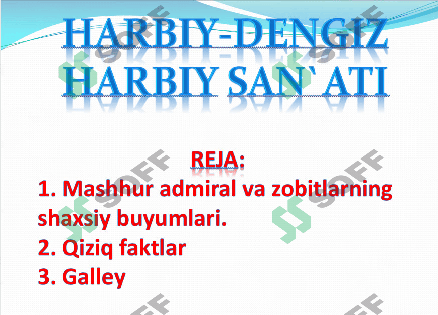 Harbiy-dengiz harbiy san`ati
