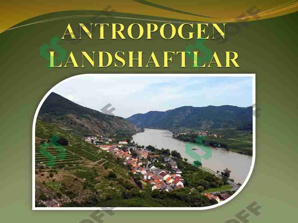 ANTROPOGEN LANDSHAFTLAR
