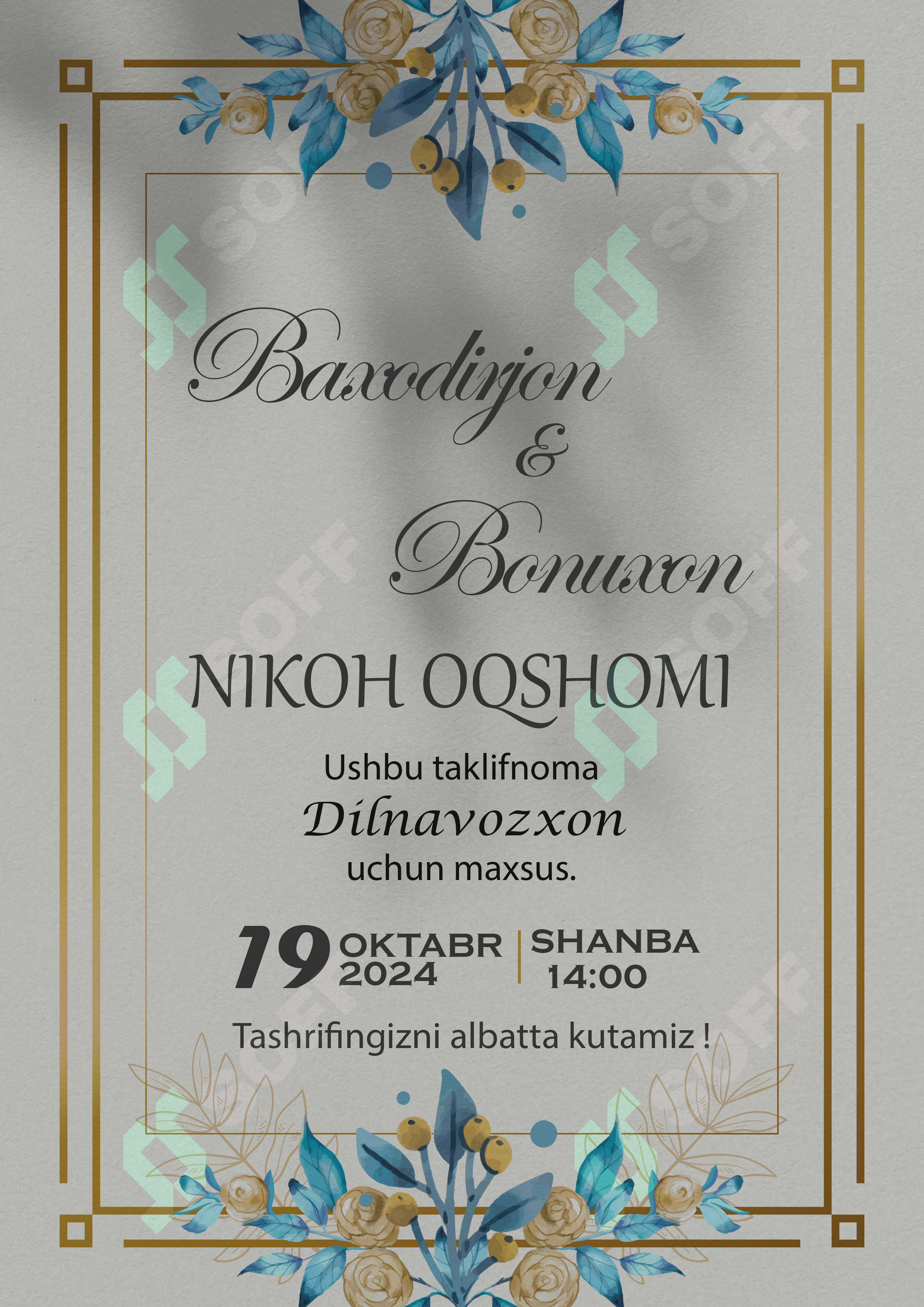 Taklifnoma psd