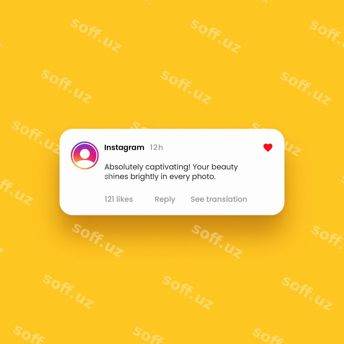 Instagram izoh kataksi | Instagram comment box