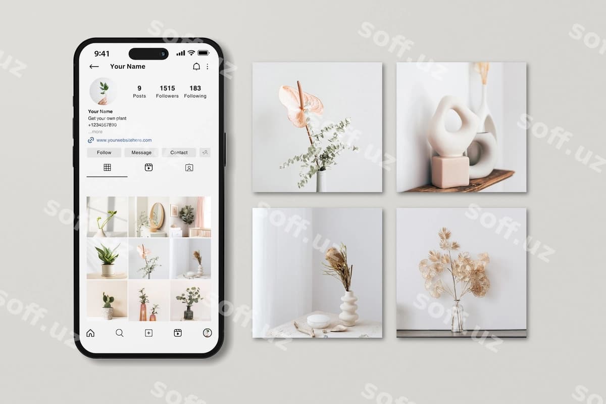 Instagram namunasi | Instagram mockup