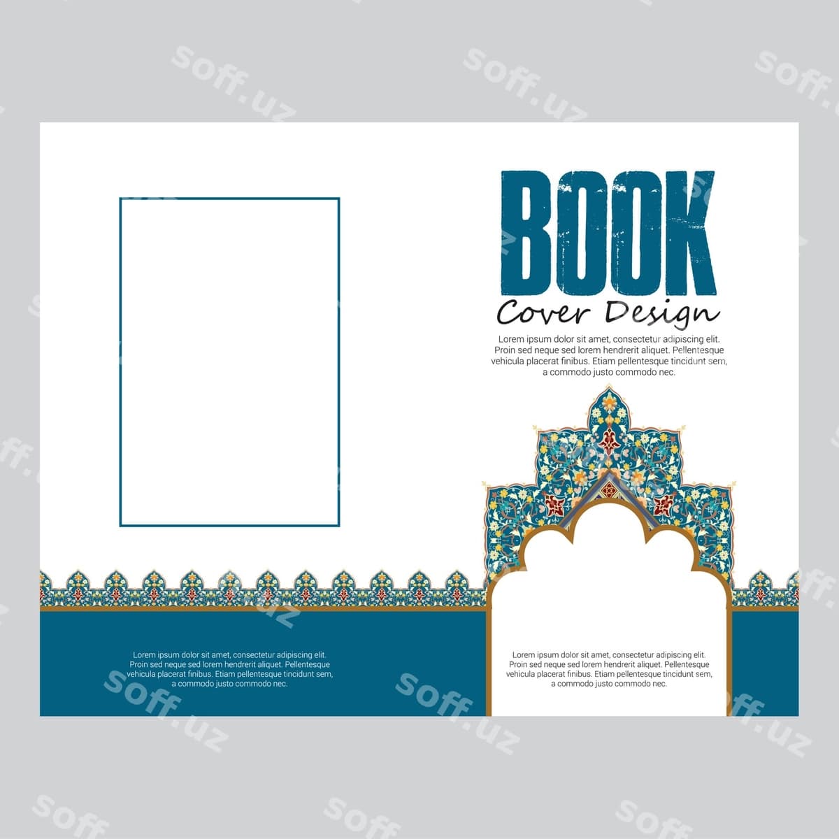 Islomiy Arab kitob qopliq dizayni | Islamic arabic book cover design